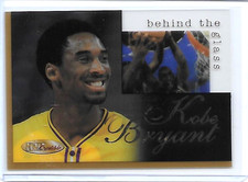 1997 SCORE BOARD INK-CREDIBLE BEHIND THE GLASS GOLD BG15 KOBE BRYANT SURFACE DMG