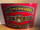 New ListingVintage Leinenkugel’s Beer Sign Convex Curved Metal