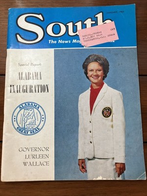 Alabama Gov. Lurleen Wallace 1967 South Magazine Special Report Inauguration