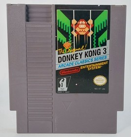 Nintendo NES Donkey Kong 3 Arcade Classics Series 3 Screw Cart And Dust Cover
