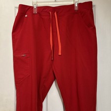 FIGS Jogger Scrub Pants Style W18SW2005 PO 2218 Winning Red size XXL