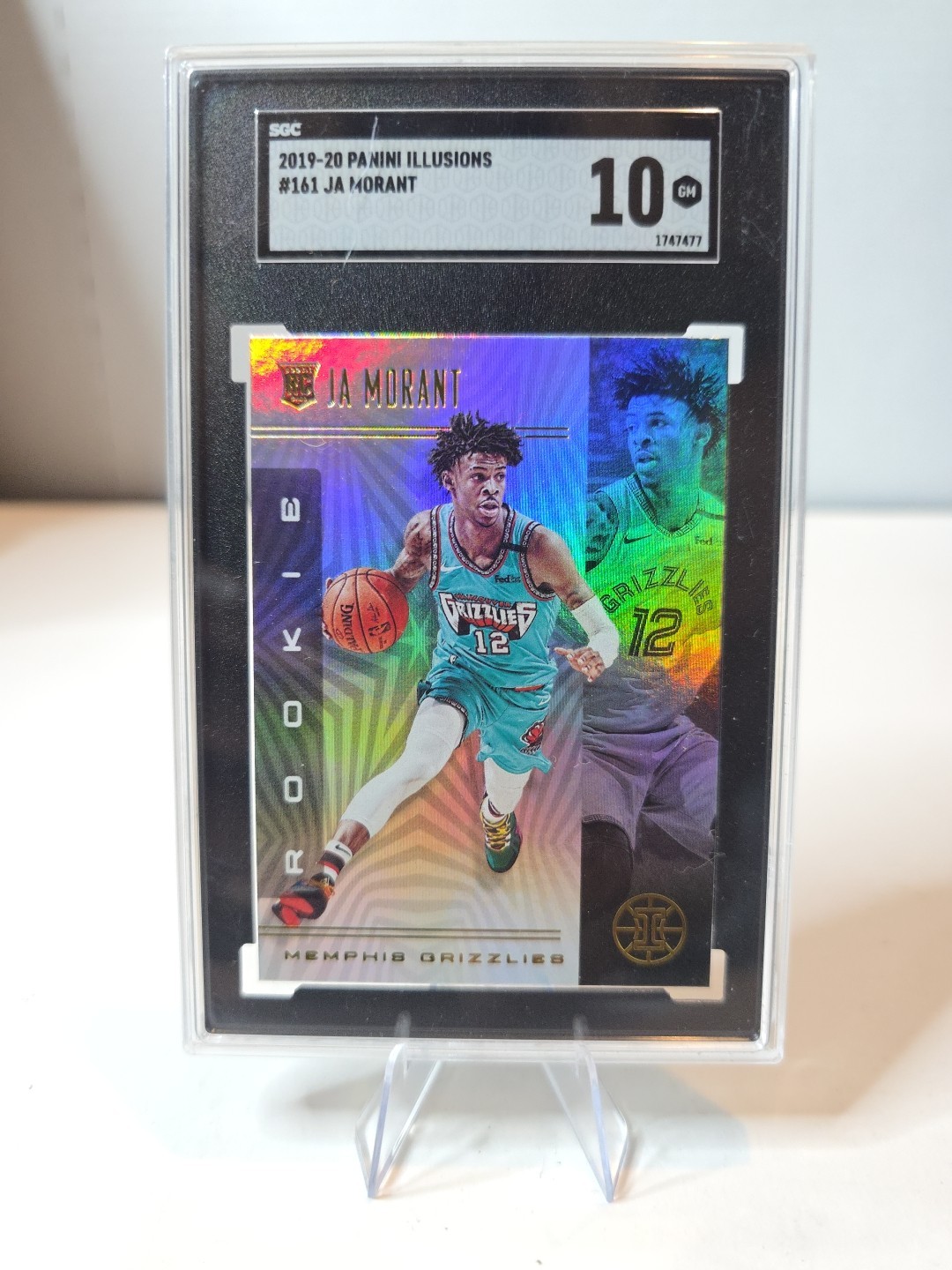 2019-20 Panini Illusions Ja Morant rookie #161 SGC 10