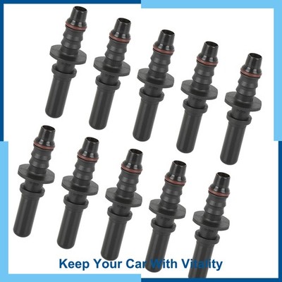 10pcs 9.89mm ID8 Auto Fuel Line Hose Pipe Quick Release Male Connect Connector