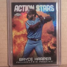 Topps Chrome Update Action Stars Bryce Harper #ASC-16 Phillies Baseball 2023