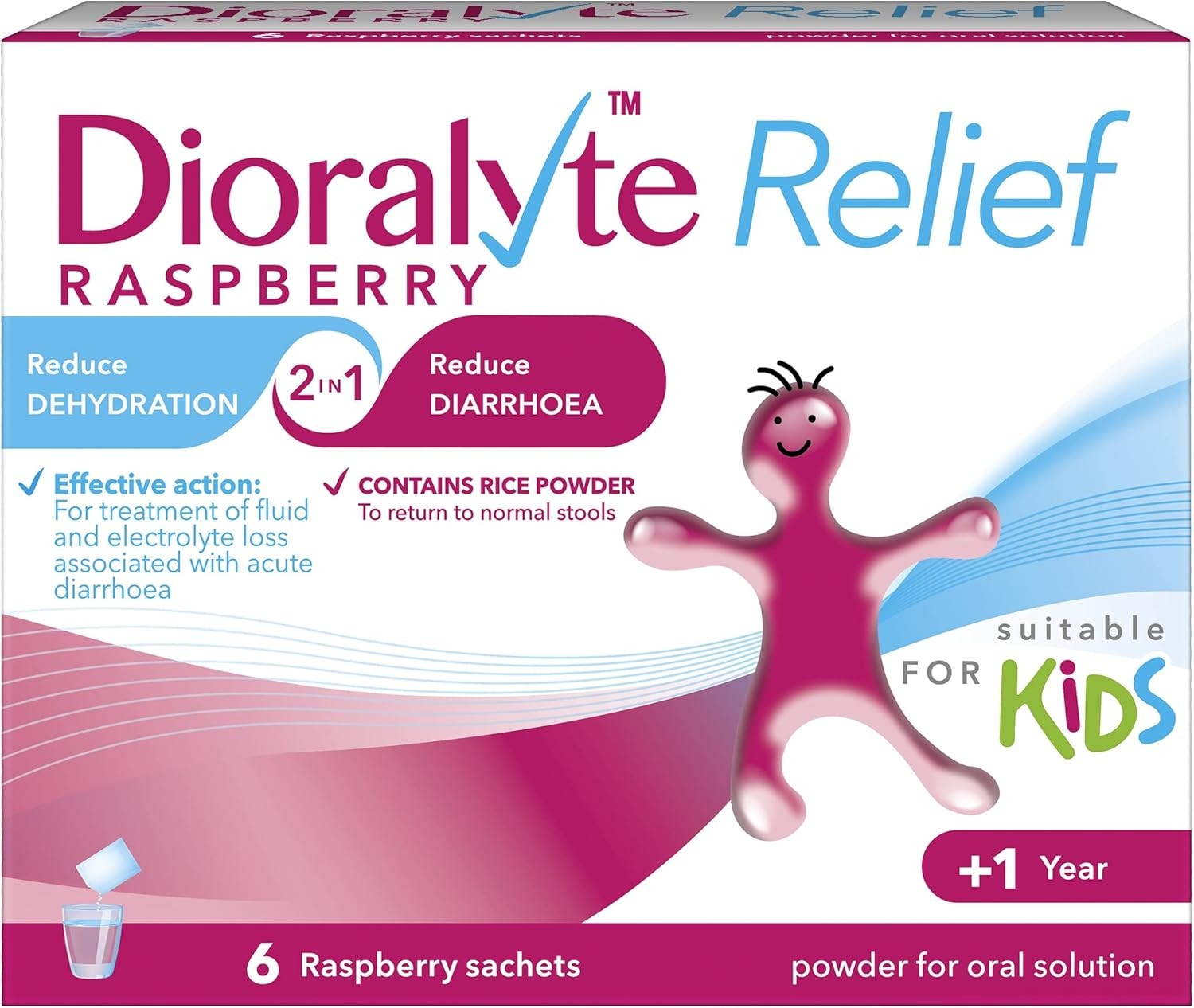 Dioralyte Relief Raspberry - Fast and Effective Rehydration Treatment to Help R