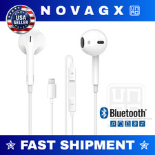 Earphones Headphones for iPhone Pro/14/13/12/11/X Bluetooth Wired Earbuds