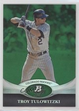 2011 Bowman Platinum Green Troy Tulowitzki #91 0w7