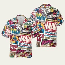 Superhero Marvel Superhero Aloha Vibe Hawaiian Shirt