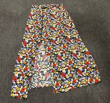 Forever 21 Floral High Waisted Skirt With Slit Size Small