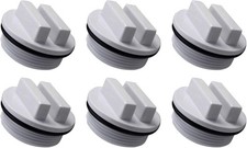 1.5" Threaded Pool Spa Return Line Winterizing Plug Drain Plug - 6 Pack