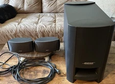 Bose CineMate Digital Home Theater System Speakers And Sub Only With Cords