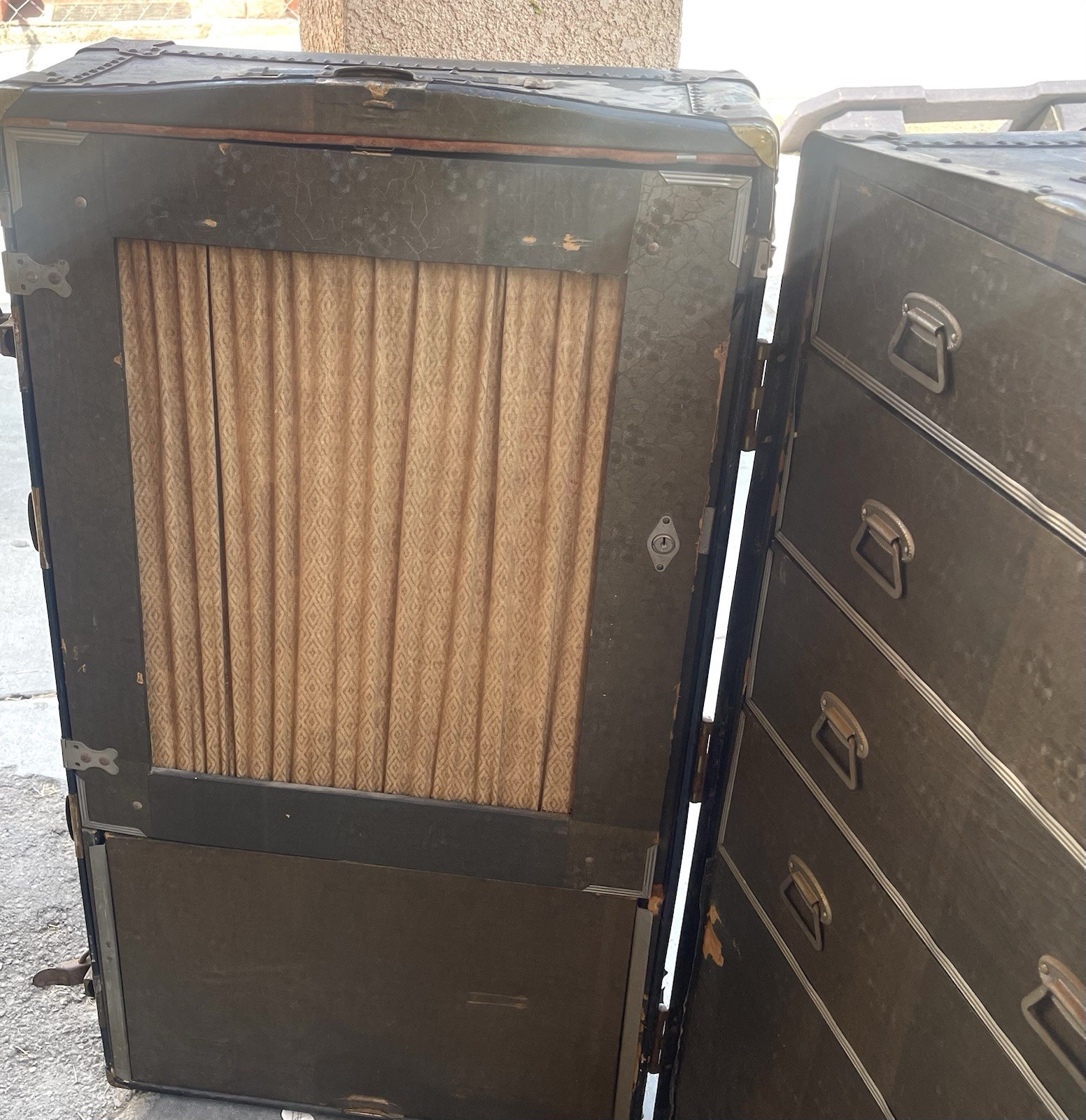 Wardrobe Trunk with Drawers & Hangers Travel Chest Luggage