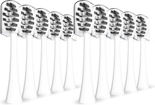 Replacement Toothbrush Heads Compatible with Gleem Electric Toothbrush, W Shape