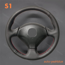 Genuine Leather Steering Wheel Cover Stitching Wrap For Acura Rsx 2002-2006 A