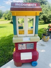 Vintage 1989 McDonalds Drive Thru Playset Only Used Condition Play Stand
