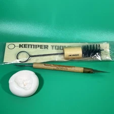 Lot of Clay Pottery Artist Tools Kemper Splatter Brush Cleanup tool, Face mold