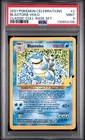 2021 POKEMON CELEBRATIONS CLASSIC COLLECTION #2 BLASTOISE-HOLO PSA 9