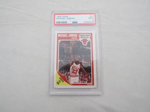 1989 Fleer Basketball #21 Michael Jordan Mint PSA 9 card