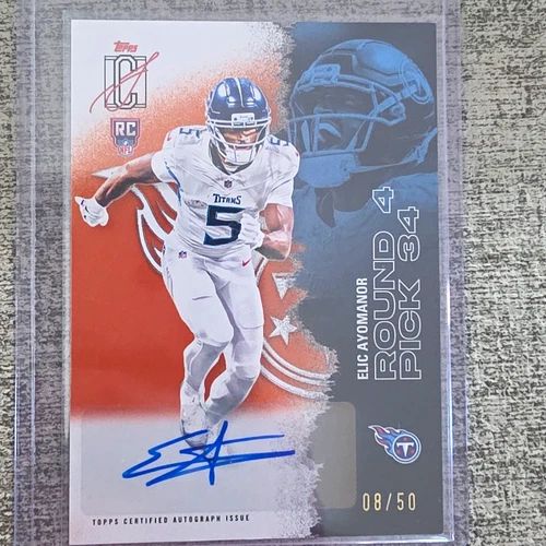 2025 Topps Signature Elic Ayomanor Rookie Class Autographs (RAW)