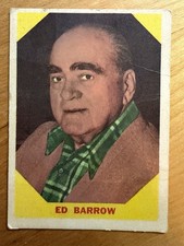 ED BARROW 1960 FLEER BASEBALL GREATS VINTAGE CARD #23 NEW YORK YANKEES MANAGER