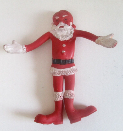 Vintage Lot Assorted 60+ Christmas Stickers 1940s + Bendy Santa Hong Kong - Picture 8 of 9
