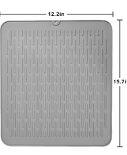 Bundle: Silicone Dish Drying Mat  Faucet Mat -Heat Resist, PBA Free, 15.7x12.2