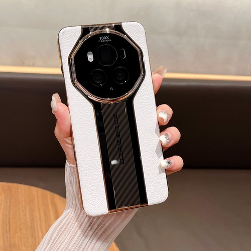 Plating Genuine Leather Hard Back Case For Honor Magic7 Pro 6 5 Pro 5 Ultimate - Picture 18 of 22