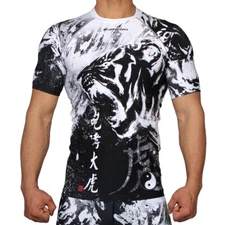 FX-338K ROARING TIGER -Black BTOPERFORM Compression Base layer MMA Rash guard