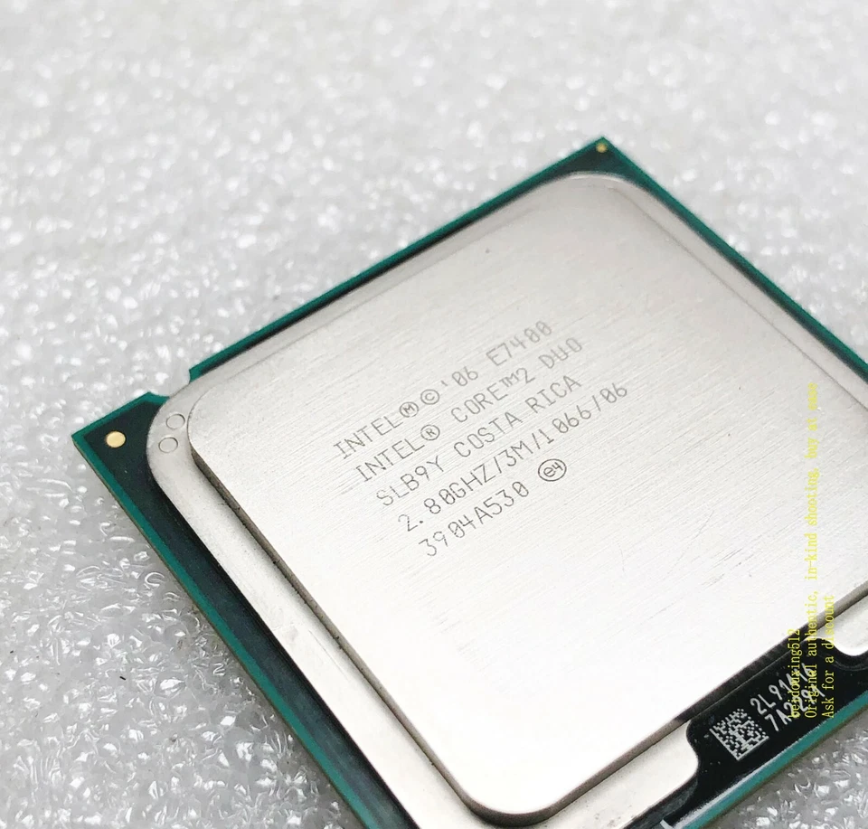 Intel Core 2 E7400 (SLB9Y) dual-core / 2.8 GHz / 3M 1066MHz Socket 775 CPU - Image 4 of 4