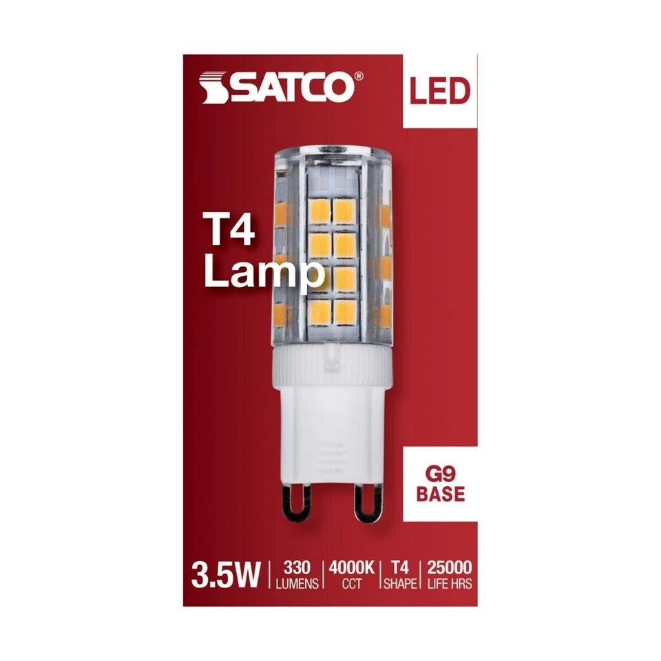 Satco S11231 - 3.5 Watt JCD LED Bulbs - G9 Base - 4000K ( 2, 5, 10 or 20 Pack) - Image 4 of 4
