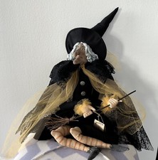 Joe Spencer Gathered Traditions Halloween Witch Gallerie II Shelf Sitter NEW