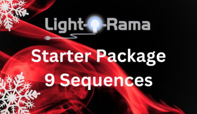 PREMIUM Christmas Package Of NINE 16 Channel Light-O-Rama Sequences (EZ Layout)