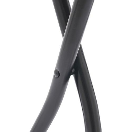 2pcs Black Counter Stool Bar Stool Portable Folding Kitchen Dining Chair