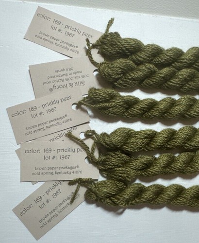 Silk & Ivory Thread 50% Silk, 50% Merino Wool, Yarn 28.8 yards sold by skein - Picture 8 of 35