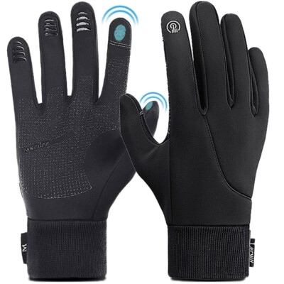Winter Cycling Gloves Windproof Waterproof Warm Touch Screen Full Finger Gloves