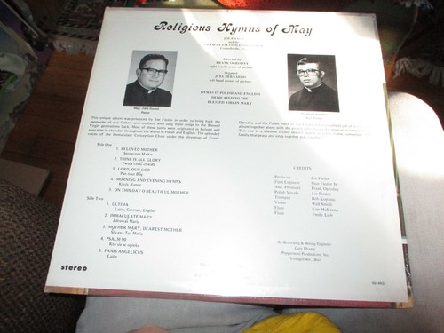 Sealed 1960's IMMACULATE CONCEPTION CHOIR Religious Hymns Of May LP Polish - Picture 2 of 2