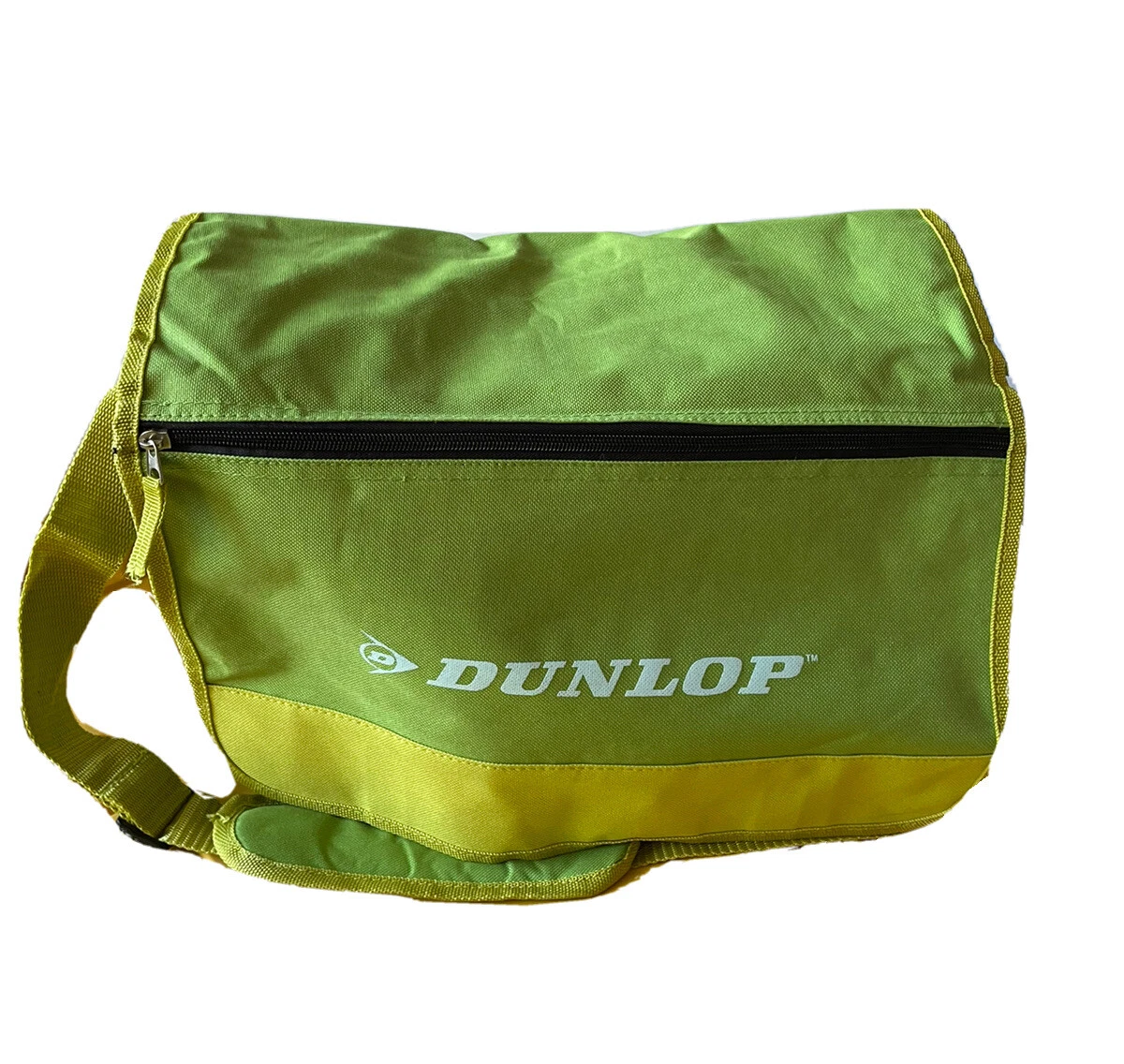 Dunlop Messenger Bag Tennis Bag Green Yellow Sports Laptop