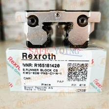 1x New Rexroth Linear Guide Carriage R165181420 RUNNER BLOCK BALL BEARING