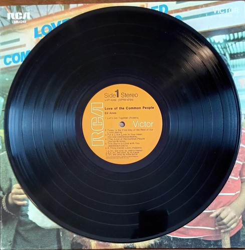 Ed Ames Love Of The Common People Vinyl LP Record Album From 1969, Record Sleeve - Picture 5 of 6