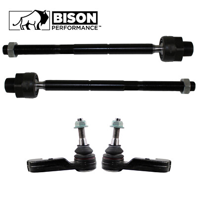 Bison Performance 4pc Inner & Outer Steering Tie Rod End Kit For Jeep Liberty