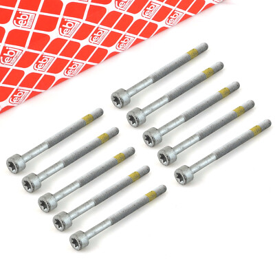 10x FEBI Schrauben Einspritzdüsenhalter für MERCEDES Sprinter Vito W220 S210 u.a