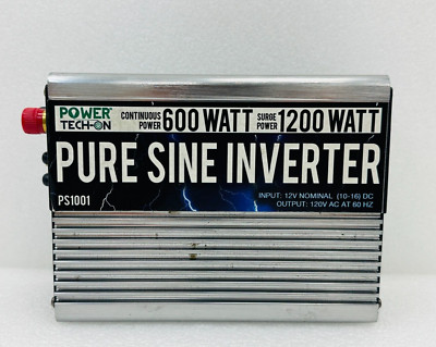 Power Tech-On PS1001 PURE SINE INVERTER 600W CP 1200W SP - FREE SHIPPING