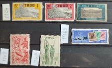 Togo 1924-63, 6 stamp selection MH
