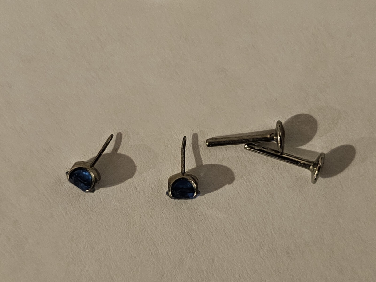 Titanium Gemstone Stud Earrings - image 2