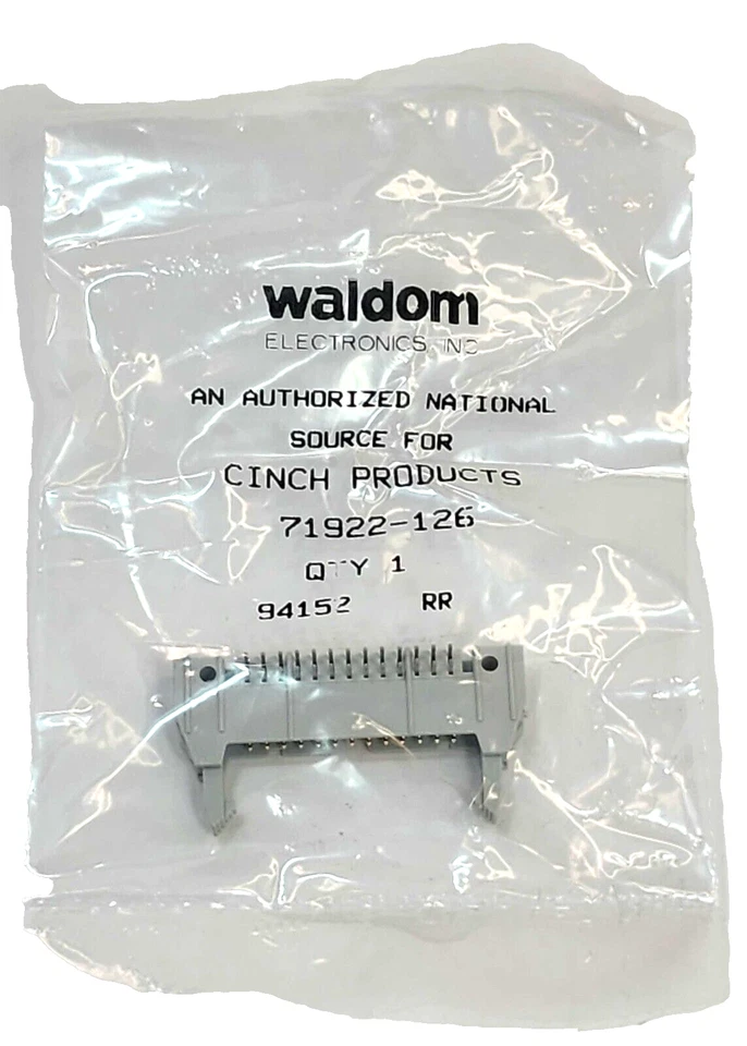 (1x) 26 pines ángulo recto - cabezal de cierre de expulsión rápida - montaje en PC - 2,54 mm Foto 3 de 4