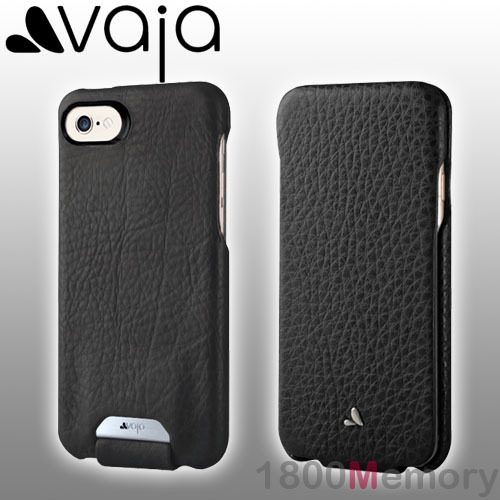 GENUINE Vaja Top Flip Floater Premium Leather Case Black f Apple