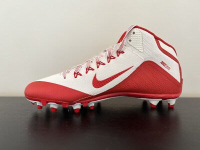 Nike Mens Alpha Pro 2 719932-166White Red Football Cleats Shoes Sneakers size 11 Nike Alpha Pro 2 TD 3/4Mid Football Cleats 719932-166 Men US  main image 4