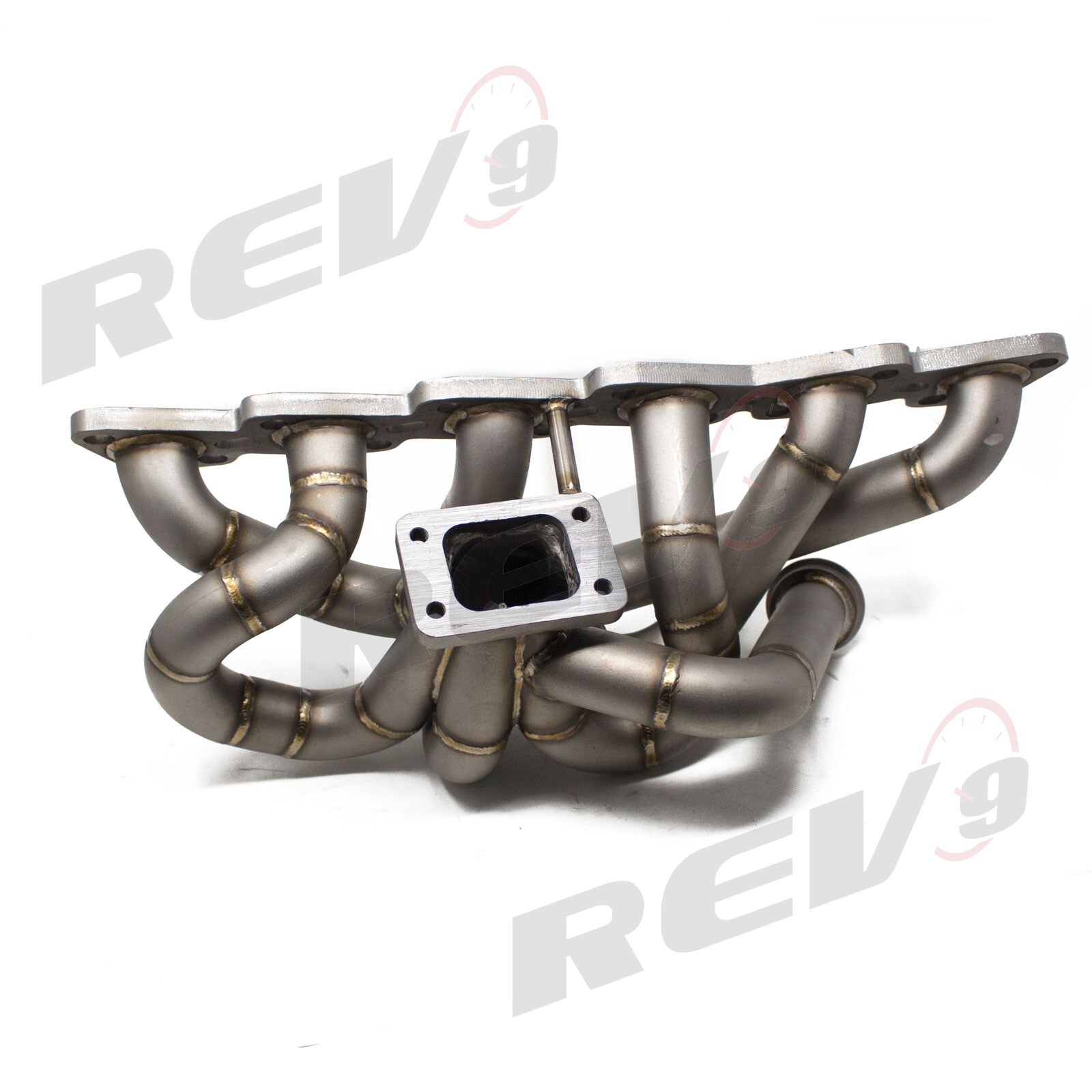 Rev9 HP Equal Length Top Mount T4 Turbo Manifold – 50mm Vband Wastegate For 2JZGTE Supra