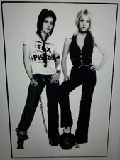 Custom PRINTED 24X36 RUNAWAYS JOAN JETT Cherie Currie POSTER RARE #2 CHERRY BOMB
