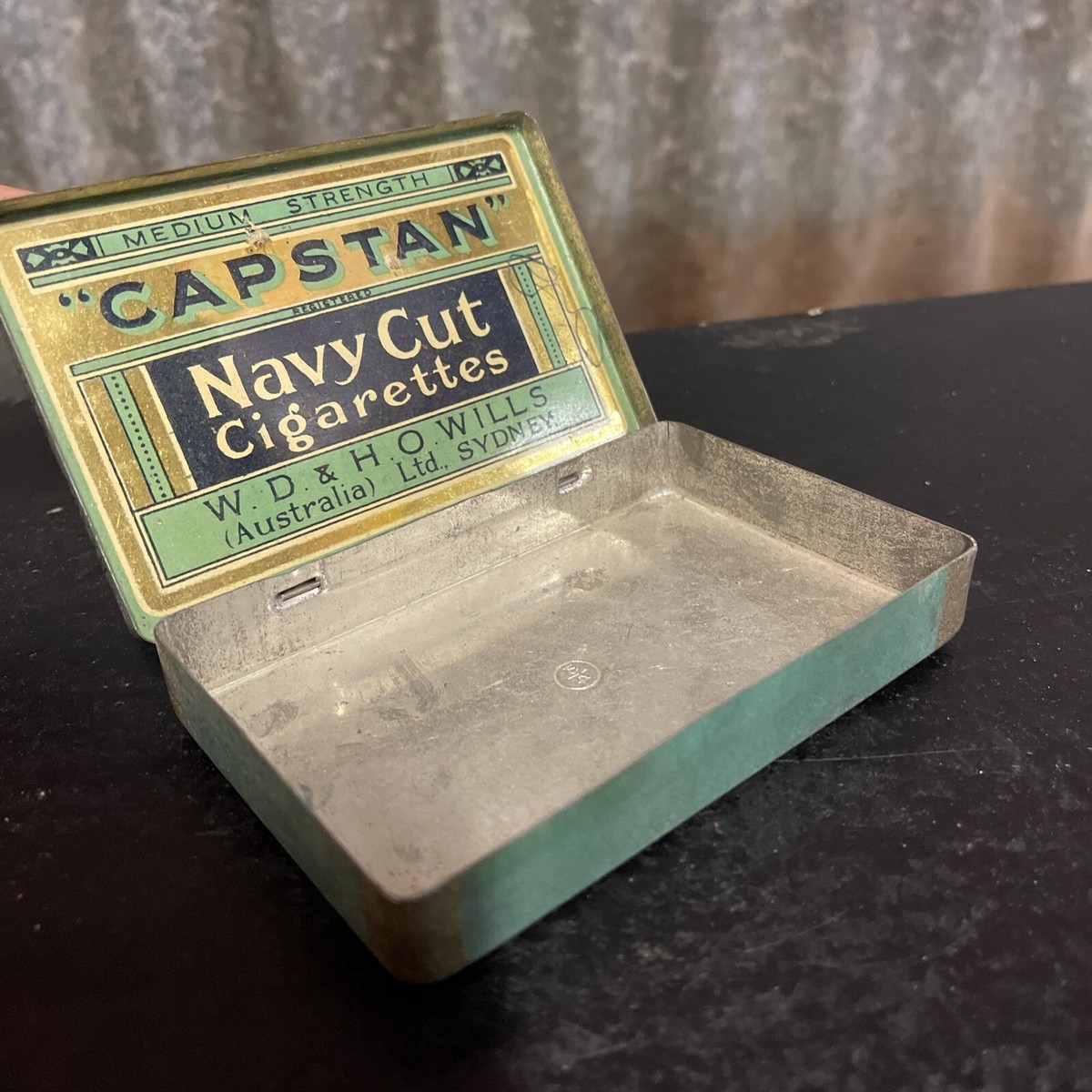 capstan cigarette old packaging CAPSTAN NAVY CUT CIGARETTES Tobacco Vintage Australian Tin